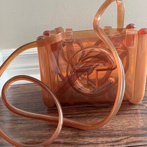 Melissa x Telfar Small Jelly Shopper - Clear Brown